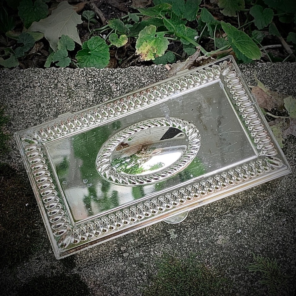 Silver Jewelry Trinket Box